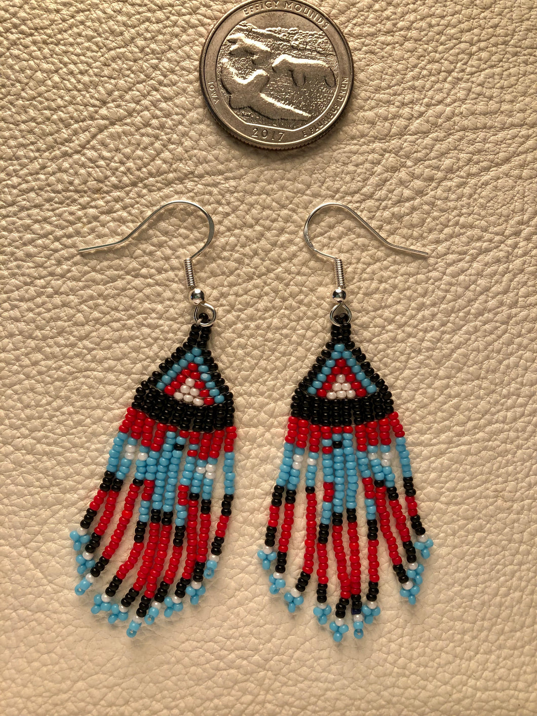 Beaded Thunderbird Earrings